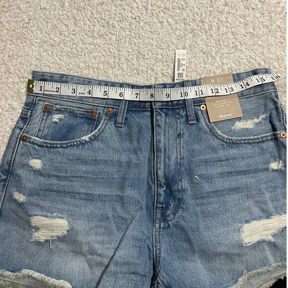 NWT Madewell Women's Size 27 Relaxed Denim Shorts Lemar Wash - Picture 3 of 11